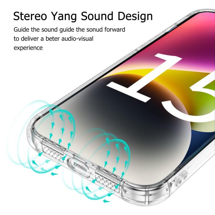 Bild 3, LEEU DESIGN LEEU DESIGN iPhone 15 Plus Skal AirBag Hybrid Transparent - Teknikhallen.se