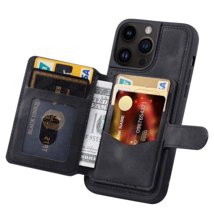 Bild 3,  iPhone 15 Pro Skal RFID Med Plånboksfunktion Svart - Teknikhallen.se