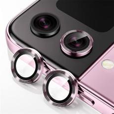 ENKAY ENKAY Galaxy Z Flip 5 Linsskydd Aluminium H&auml;rdat Glas Rosa - Teknikhallen.se