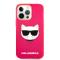 Karl Lagerfeld Karl Lagerfeld iPhone 13 Pro Skal TPU Choupette Fluorescent Rosa - Teknikhallen.se