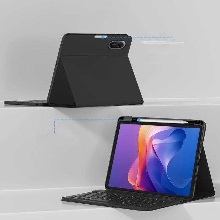 Bild 4, Tech-Protect Tech-Protect Xiaomi Redmi Pad 2 Fodral SC Tangentbord Svart - Teknikhallen.se
