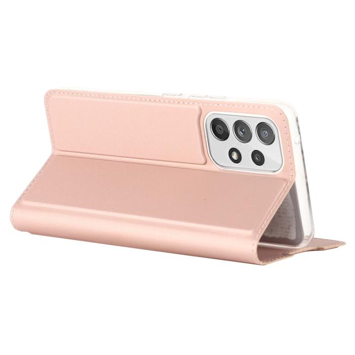 Bild 6,  Samsung Galaxy A53 5G Fodral Flip Skin Touch Roséguld - Teknikhallen.se