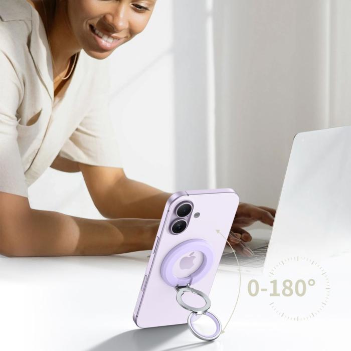 Bild 4, Tech-Protect Tech-Protect Magnetisk MagSafe Ringhållare Mauve - Teknikhallen.se