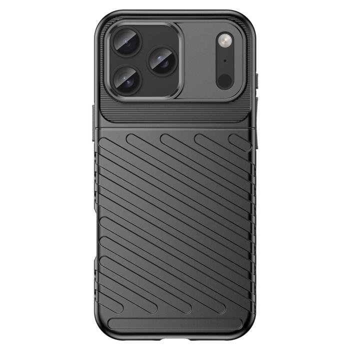 Bild 2,  iPhone 18 Pro Max/17 Pro Max TPU Skal Vävt Mönster Svart - Teknikhallen.se