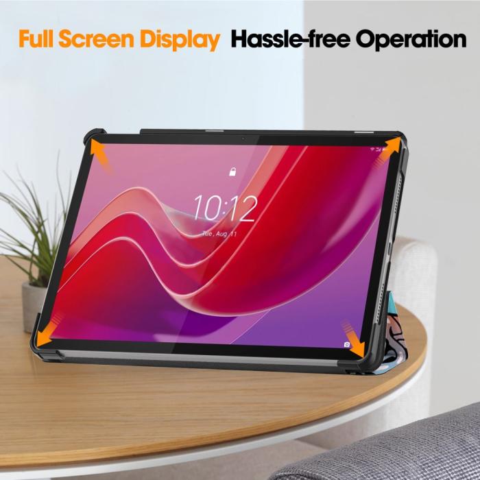 Bild 5,  Lenovo Tab M11 Fodral Tri-Fold Läder Graffiti - Teknikhallen.se