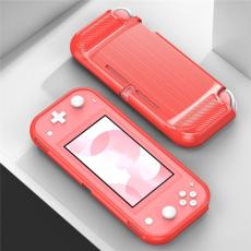  Nintendo Switch Lite Skal Kolfibertextur TPU R&ouml;d - Teknikhallen.se