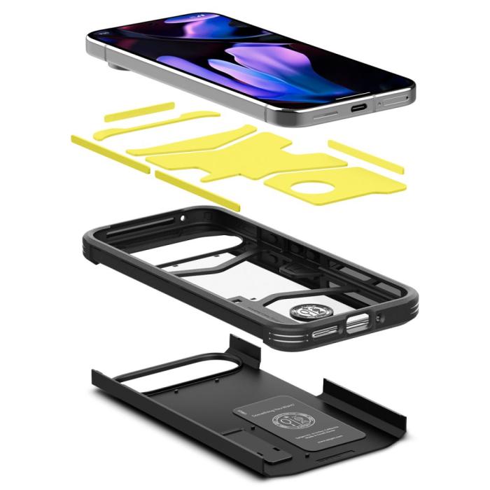 Bild 6, Spigen Spigen Google Pixel 9 Pro XL Skal Tough Armor Black - Teknikhallen.se