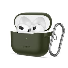 Tech-Protect Tech-Protect AirPods 3 Skal Silikon Hook Olive Green - Teknikhallen.se