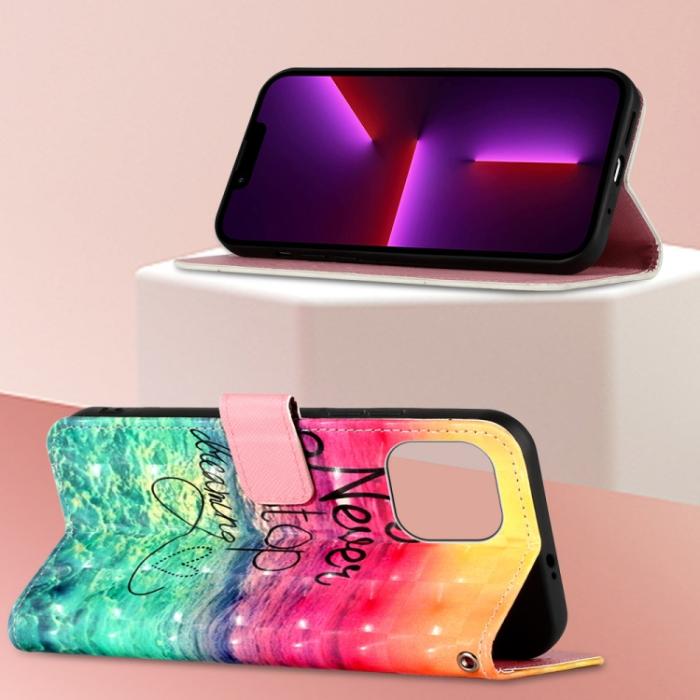 Bild 3,  iPhone 14 Plus Fodral Med Tryck Never Stop - Teknikhallen.se