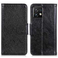  Motorola Edge 40 Pro 5G Fodral Split L&auml;der Svart - Teknikhallen.se