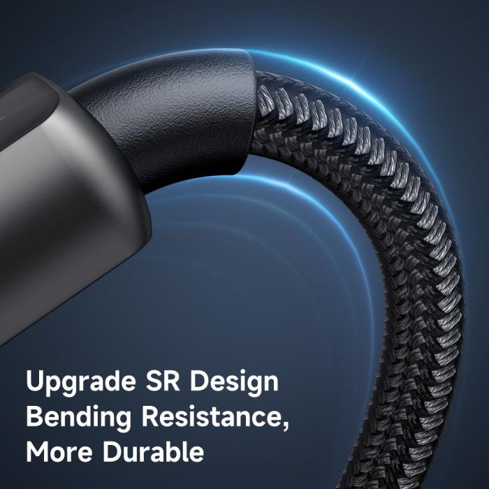Bild 6, MCDODO Mcdodo 1.2m 100W 5A USB-C - USB-C Auto Off Kabel Svart - Teknikhallen.se