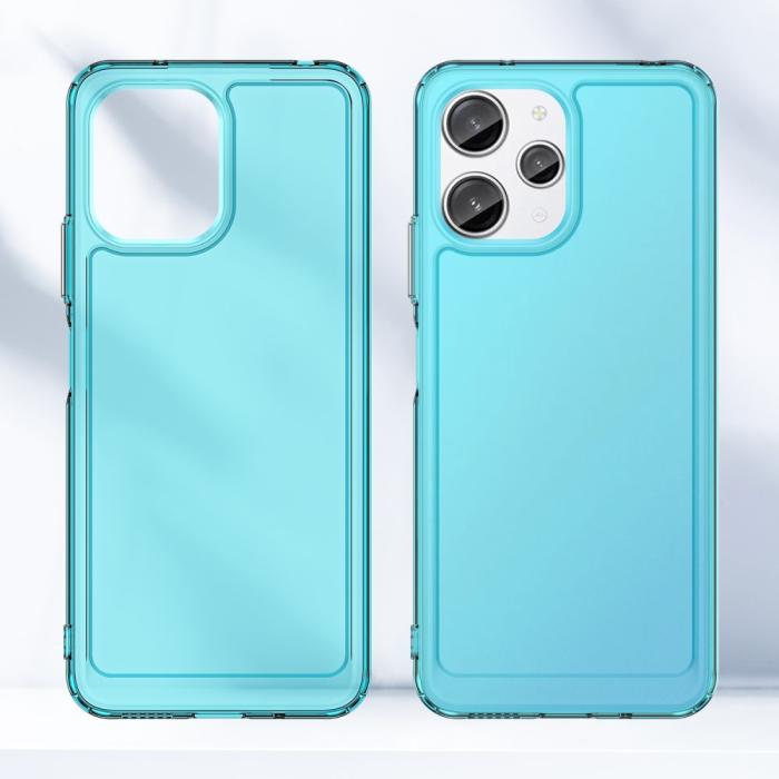 Bild 2,  Xiaomi Redmi 12 5G/4G Skal Akryl/TPU Transparent Blå - Teknikhallen.se