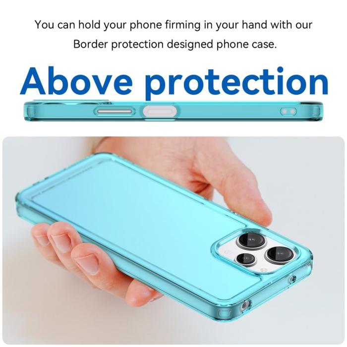 Bild 4,  Xiaomi Redmi 12 5G/4G Skal Akryl/TPU Transparent Blå - Teknikhallen.se