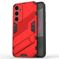  Samsung Galaxy S25 Skal Kickstand Hybrid Armor R&ouml;d - Teknikhallen.se