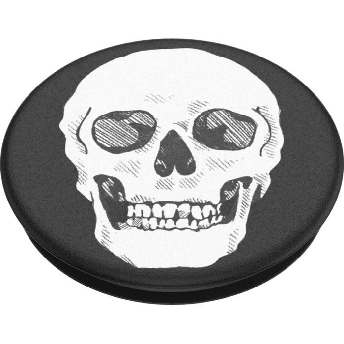 Bild 4, PopSockets PopSockets Avtagbart Grip med Ställfunktion Shaky Bones White - Teknikhallen.se