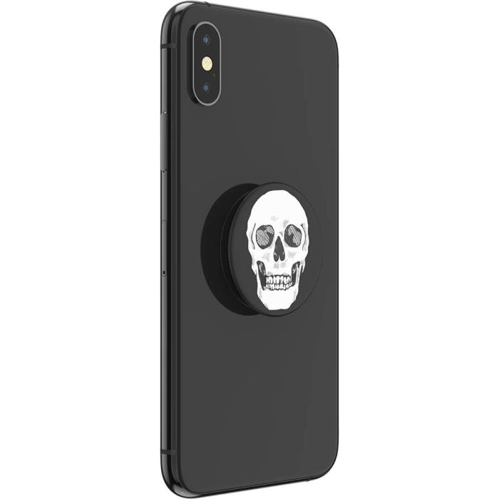 Bild 6, PopSockets PopSockets Avtagbart Grip med Ställfunktion Shaky Bones White - Teknikhallen.se