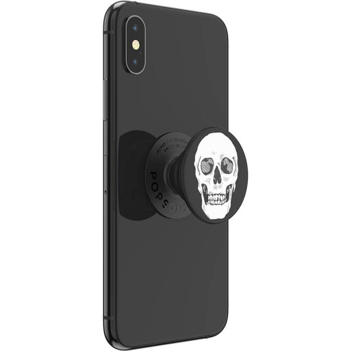 Bild 7, PopSockets PopSockets Avtagbart Grip med Ställfunktion Shaky Bones White - Teknikhallen.se