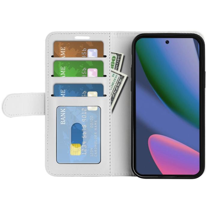 Bild 2,  Google Pixel 11 Pro XL Fodral Crazy Horse Läder Vit - Teknikhallen.se