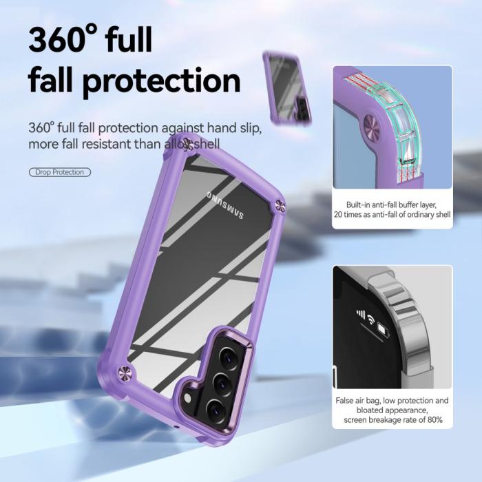 Bild 5,  Samsung Galaxy S23 Skal Xtreme Shockproof Hybrid Lila - Teknikhallen.se