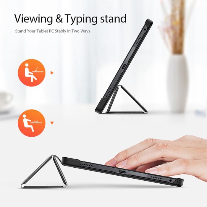 Bild 2, DUX DUCIS DUX DUCIS Lenovo Tab M10 Plus Gen 3 Fodral DOMO Tri-Fold Svart - Teknikhallen.se