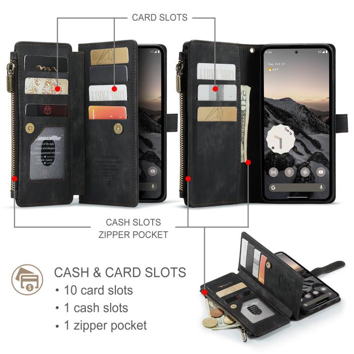 Bild 3, CASEME CASEME Google Pixel 11 Pro XL Fodral 2in1 Multifunktionell - Teknikhallen.se