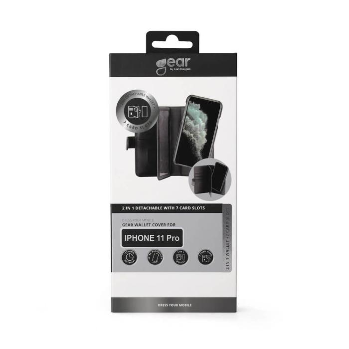 Bild 2, Gear GEAR iPhone 11 Pro 2in1 Magnet Fodral / Skal Flerfack Svart - Teknikhallen.se