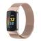  Fitbit Charge 6 / 5 Metall Armband Milanese Loop Champagne Guld - Teknikhallen.se