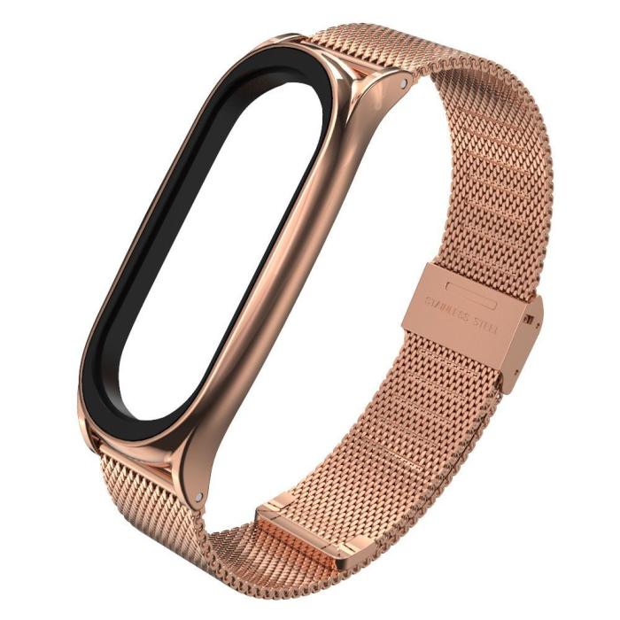 Bild 2, Tech-Protect Tech-Protect Milanese Metall Armband Xiaomi Mi Smart Band 5/6 Roséguld - Teknikhallen.se