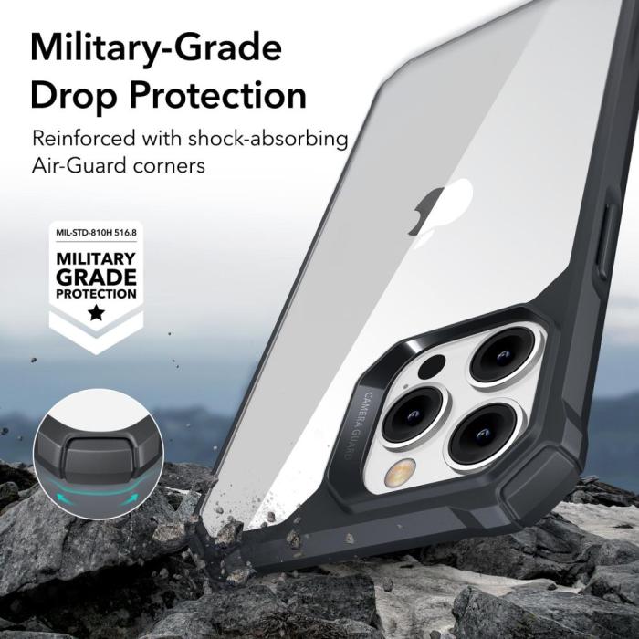 Bild 2, ESR ESR iPhone 14 Pro Skal Air Armor Transparent/Svart - Teknikhallen.se