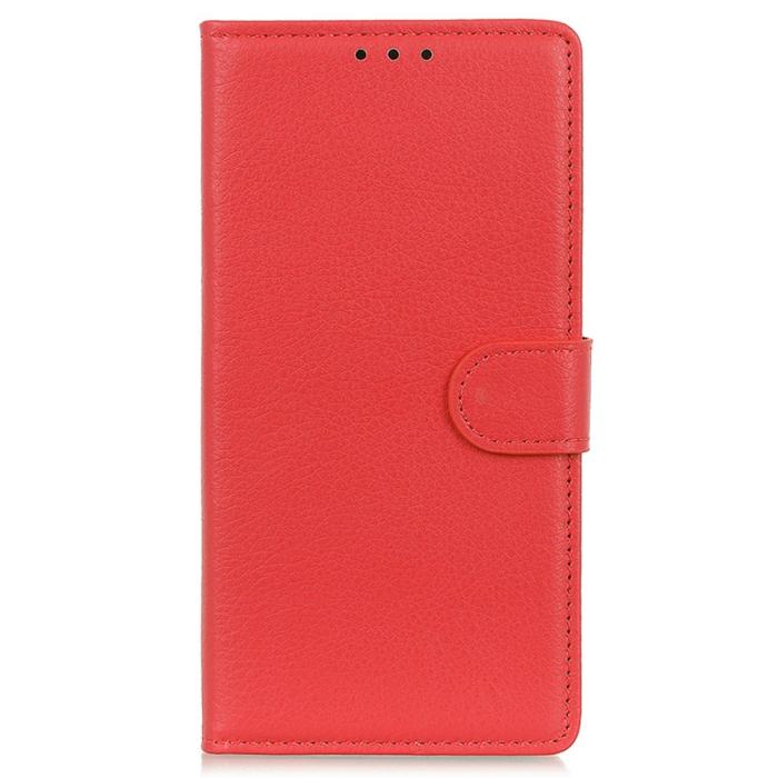 Bild 6,  Samsung Galaxy A16 Fodral Litchi Läder Röd - Teknikhallen.se