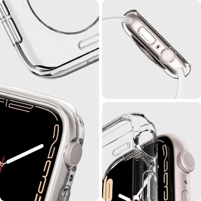 Bild 3, Spigen Spigen Apple Watch 44/45 mm Skal Liquid Crystal Transparent - Teknikhallen.se