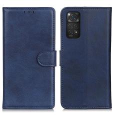  Xiaomi Redmi Note 11 4G Fodral Solid L&auml;der Bl&aring; - Teknikhallen.se