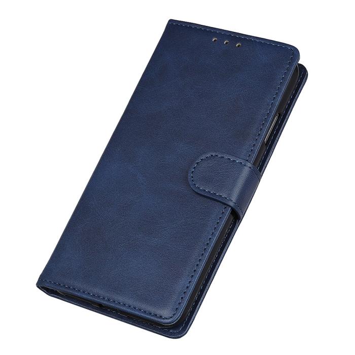Bild 6,  Xiaomi Redmi Note 11 4G Fodral Solid Läder Blå - Teknikhallen.se