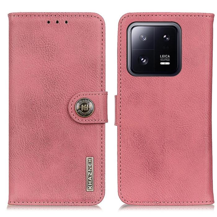 Bild 2, KHAZNEH KHAZNEH Xiaomi 13 5G Fodral Läder Rosa - Teknikhallen.se