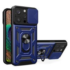  iPhone 15 Pro Max Skal CamShield Ring Hybrid Bl&aring; - Teknikhallen.se
