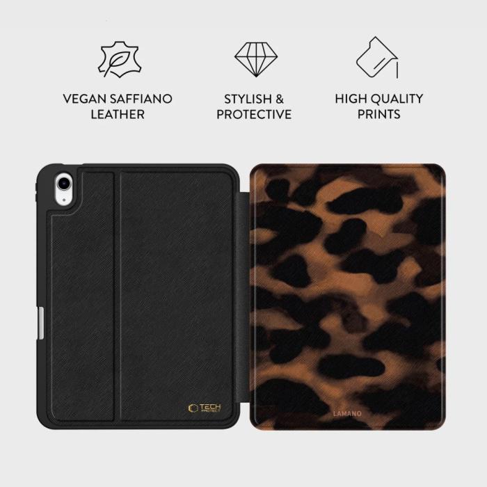 Bild 5, Tech-Protect Tech-Protect iPad 11 2025 / iPad 10.9 2022 Fodral Lamano Panther - Teknikhallen.se
