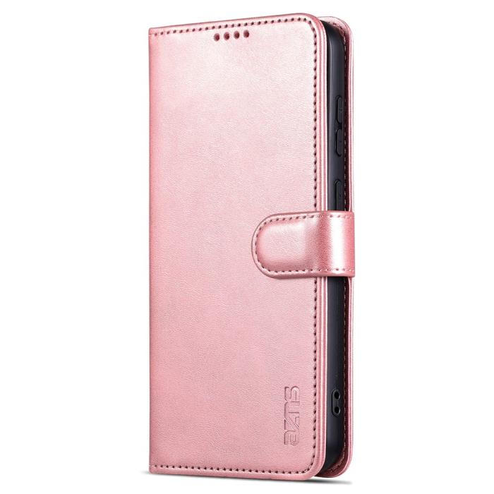 Bild 6, AZNS AZNS Samsung Galaxy S24 FE Fodral Läder Roséguld - Teknikhallen.se
