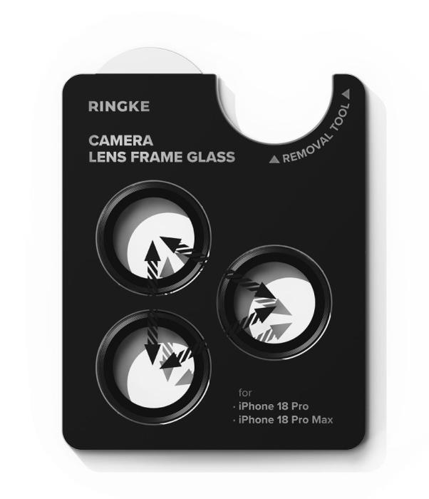 Bild 4, Ringke Ringke iPhone 18 Pro / 18 Pro Max 2-PACK Linsskydd Svart - Teknikhallen.se