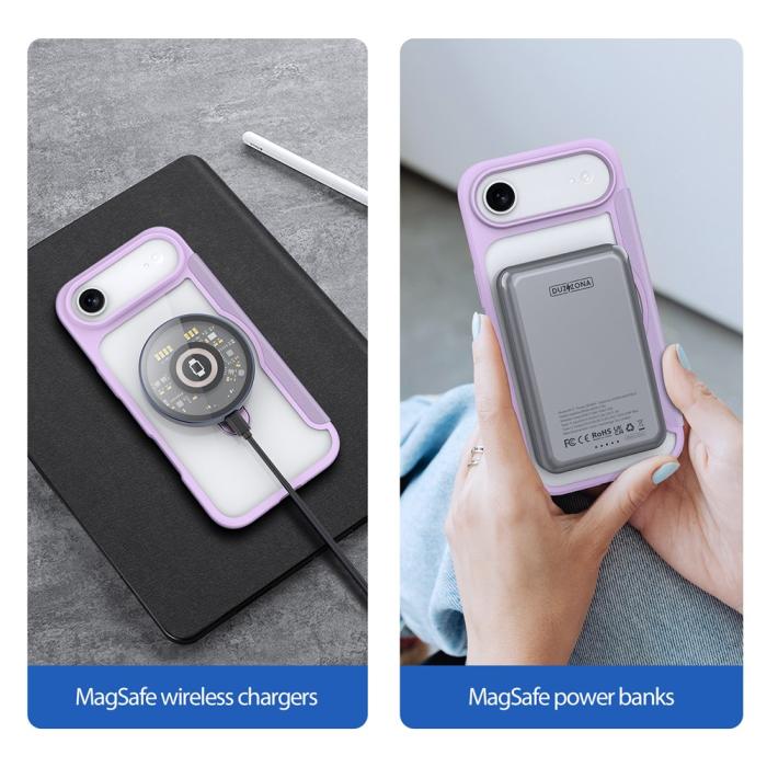 Bild 3, DUX DUCIS DUX DUCIS iPhone Air Fodral MagSafe Kickstand Skin X Pro - Teknikhallen.se
