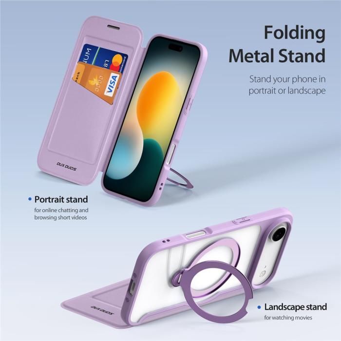 Bild 4, DUX DUCIS DUX DUCIS iPhone Air Fodral MagSafe Kickstand Skin X Pro - Teknikhallen.se