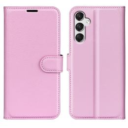  Samsung Galaxy A25 5G Fodral Litchi Läder Ljus Rosa - Teknikhallen.se