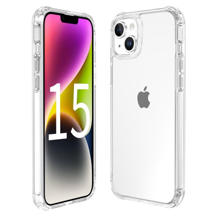 Bild 5, LEEU DESIGN LEEU DESIGN iPhone 15 Plus Skal AirBag Hybrid Transparent - Teknikhallen.se