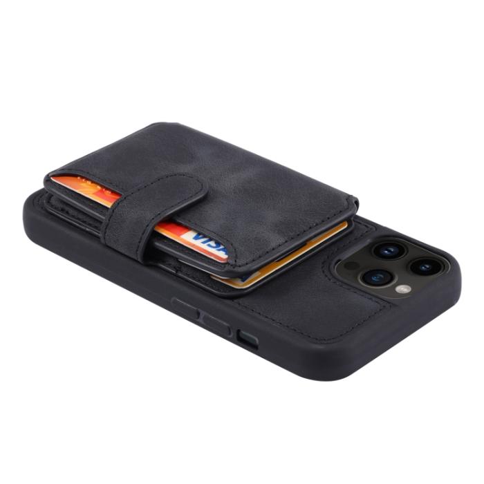 Bild 5,  iPhone 15 Pro Skal RFID Med Plånboksfunktion Svart - Teknikhallen.se