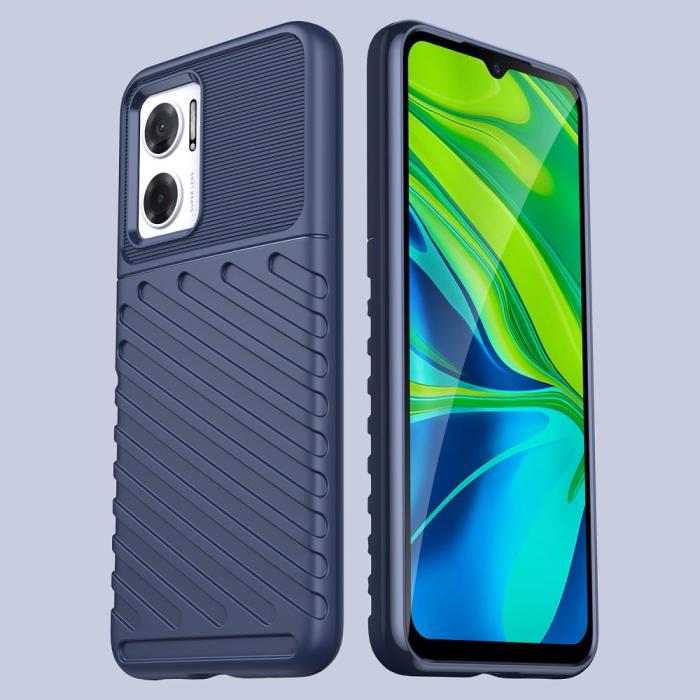 Bild 6,  Xiaomi Redmi 10 5G Skal Twill Textur Blå - Teknikhallen.se