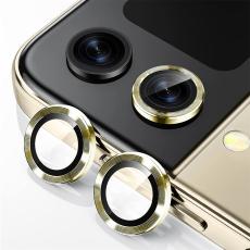 ENKAY ENKAY Galaxy Z Flip 5 Linsskydd Aluminium H&auml;rdat Glas Guld - Teknikhallen.se
