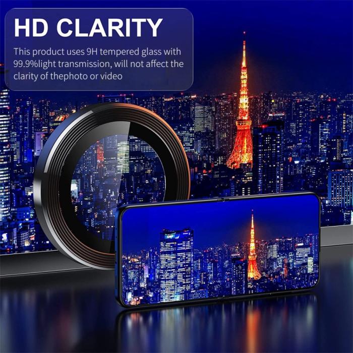 Bild 5, ENKAY ENKAY Galaxy Z Flip 5 Linsskydd Aluminium Härdat Glas Rosa - Teknikhallen.se