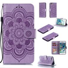  iPhone 7/8/SE (2020/2022) - Mandala Pl&aring;nboksfodral - Lila - Teknikhallen.se