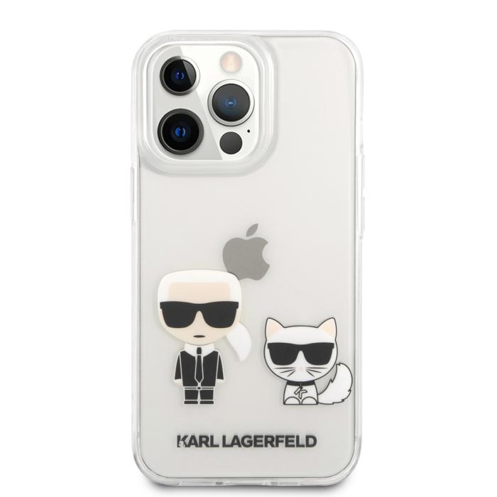 Bild 2, Karl Lagerfeld Karl Lagerfeld iPhone 13 Pro Skal Hybrid Karl & Choupette Transparent - Teknikhallen.se