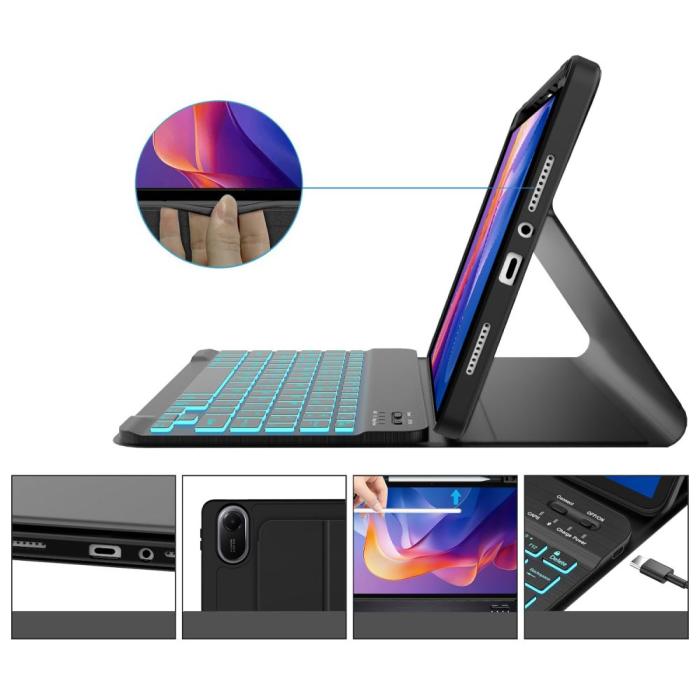 Bild 5, Tech-Protect Tech-Protect Xiaomi Redmi Pad 2 Fodral SC Tangentbord Svart - Teknikhallen.se
