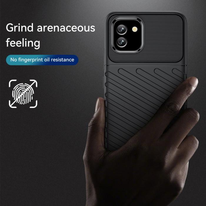 Bild 3,  Samsung Galaxy A03 Skal Twill Textur Svart - Teknikhallen.se